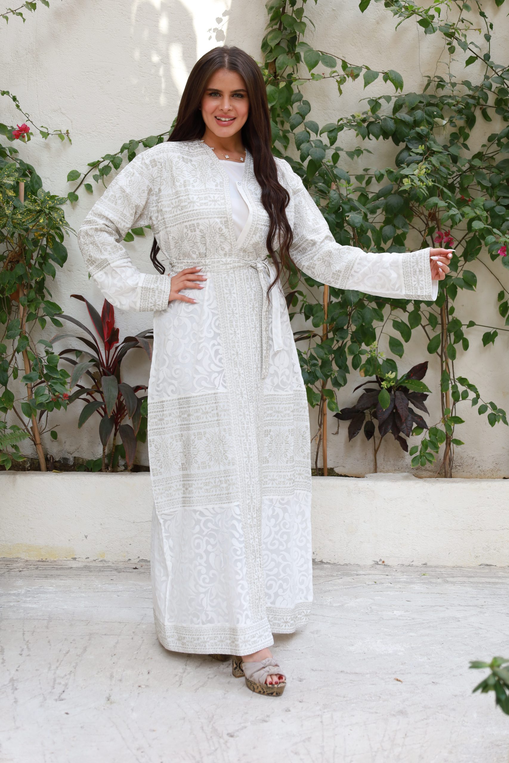 White Ramadan Abaya