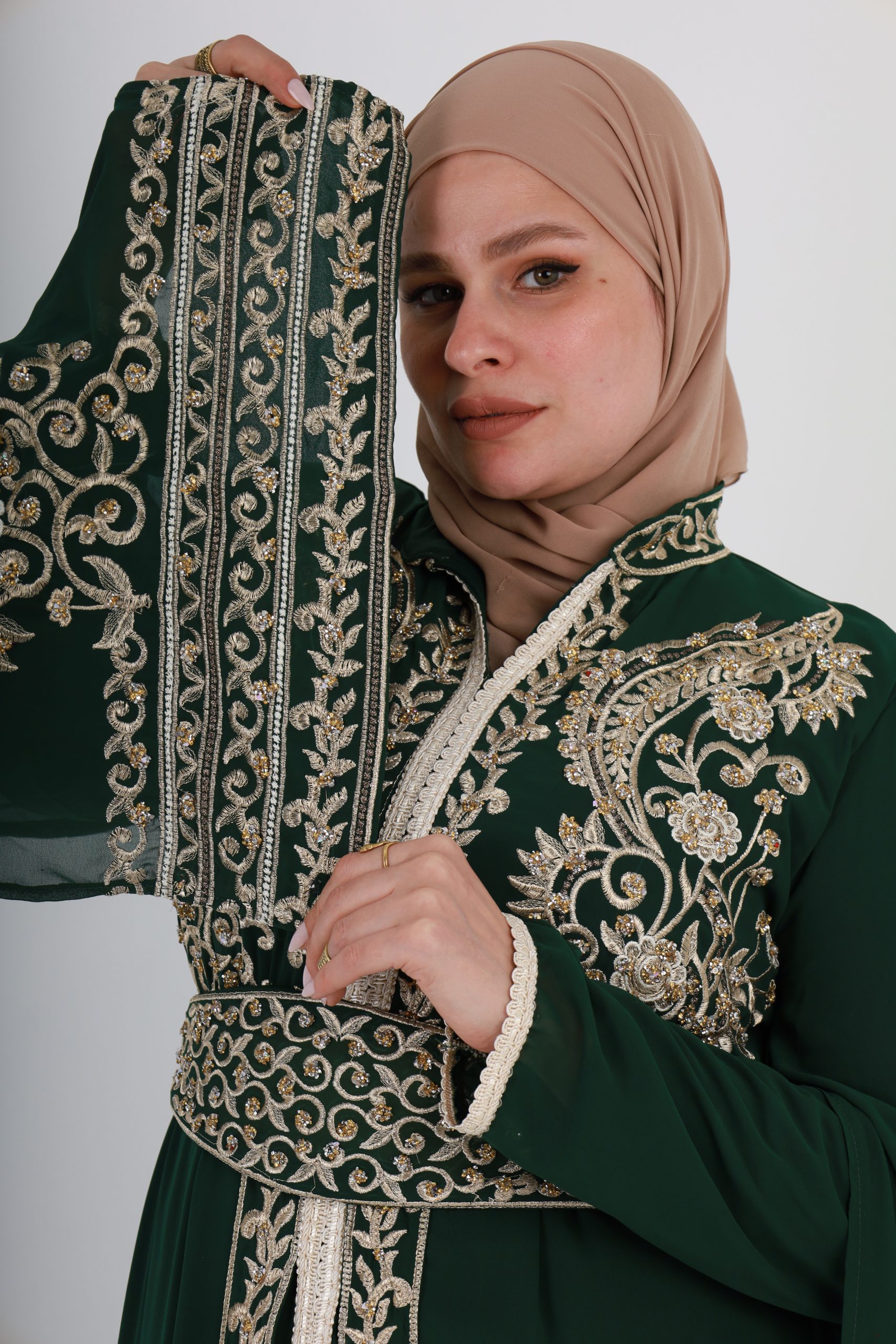 Green Ramadan Abaya - Image 3